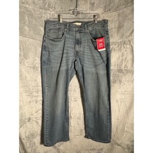 Levi Strauss‎ Signature Relaxed Straight Ultimate Flex Mens Jeans 34x30 Blue